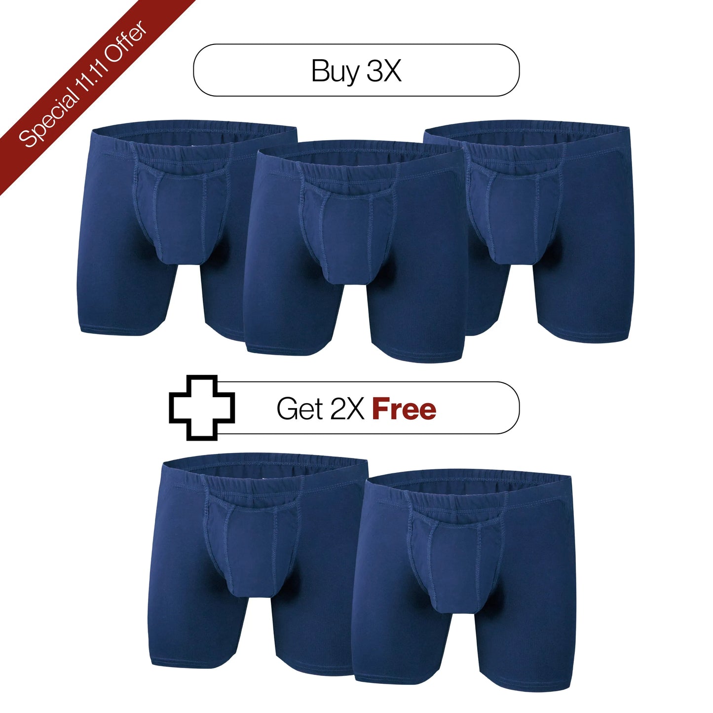 Astronut Men's Boxer Shorts Galaxy Blue With Geni-Tech Pouch